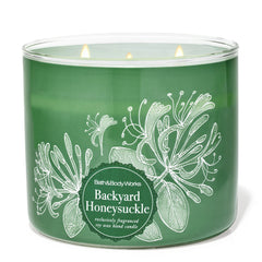 Bath & Body Works Backyard Honeysuckle 3-Wick Candle 411g
