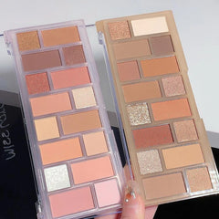 Miss Lara Fluorescent Eyeshadow Palette -  16 Colors