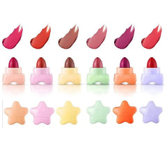 Beauty Glelanzi 8pcs Mini Star Shape Velvet Lipstick Long-lasting Waterproof