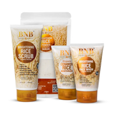 BNB Rice Bliss Bundle (Rice Extract Kit + Organic Rice Ceramide Moisturizer - 120ml)