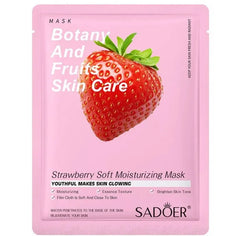 1Sadoer Botany And Fruits Strawberry Moisturizing Face Sheet Mask - 25g