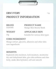 Sadoer Botany And Fruits Mango Hydrating Face Sheet Mask - 25g