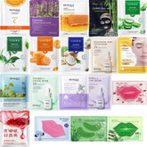 BIOAQUA Pack of 30 Moisturizing Facial Face Sheet Mask & Hydrating, Moisturizing, Skin Care Sheet Mask Lip Mask And Eye Mask