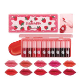 10 Pcs Dragon Strawberry Liptint+ Lipgloss