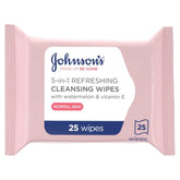 Johnson’s Make-up Be Gone 5-in-1 Refreshing Cleansing Wipes - 25-Pack