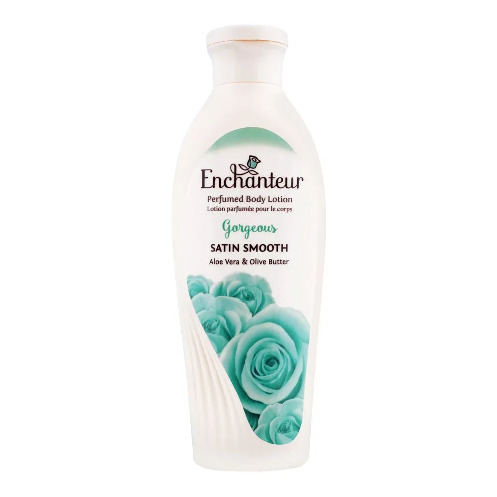Enchanteur Gorgeous Moisture Silk Perfumed Body Lotion, Aloe Vera & Olive Butter - 250ml