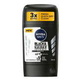 Nivea Men Black & White Invisible 48H Deodorant Stick - 50ml