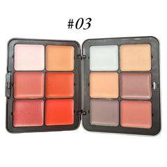 12 color Powder Blush & Contour Tin Palette