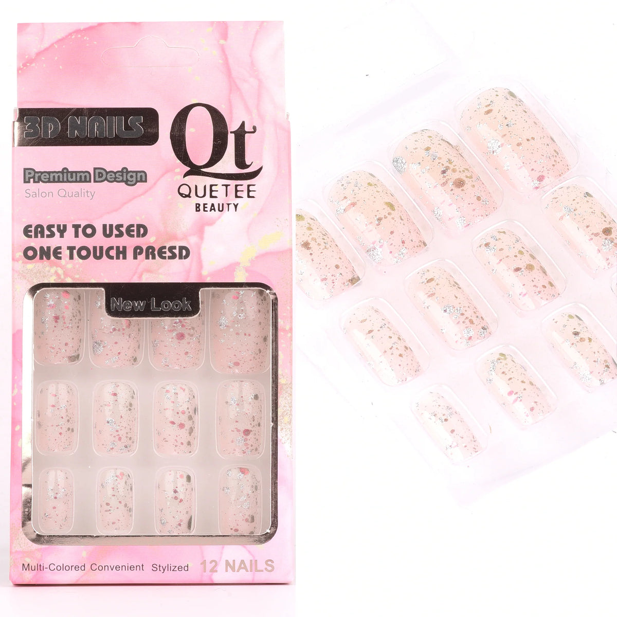 Quetee Beauty 3D Nails Premium Design Sixteen