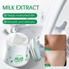SADOER Milk Avocado Face Cream – Anti-Aging & Moisturizing with Goat Milk, Niacinamide & Vitamin E
