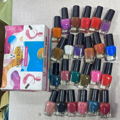 Miss Rose 24 Pcs Peel Off Nail Polish