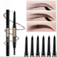 Miss Rose Double Head Long Lasting Waterproof Eye Brow Pencil & Brush - 2 - in - 1