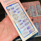 Professional Premium Series Artifical Nails With Free Stickers (24Pcs)