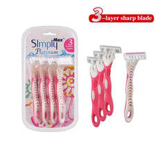 Max Simply Platinum 4pcs Women Shaving Razor
