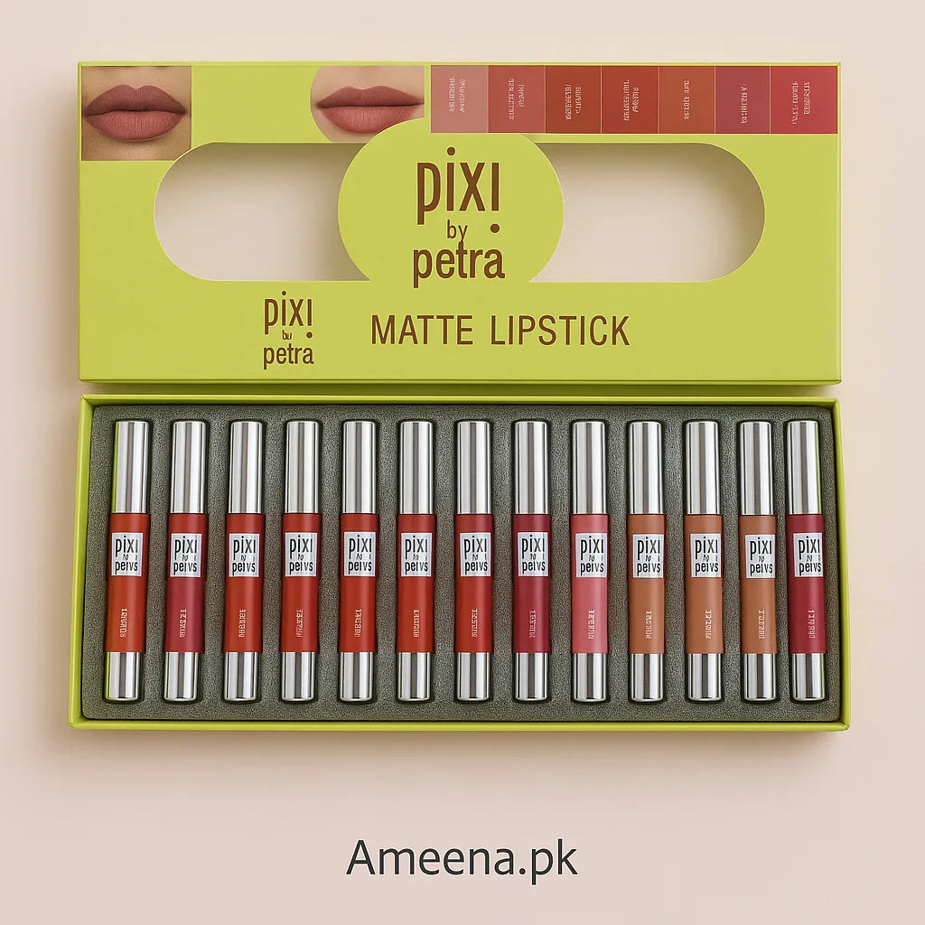 Pack of 12 Pixi Beauty Matt Lipsticks
