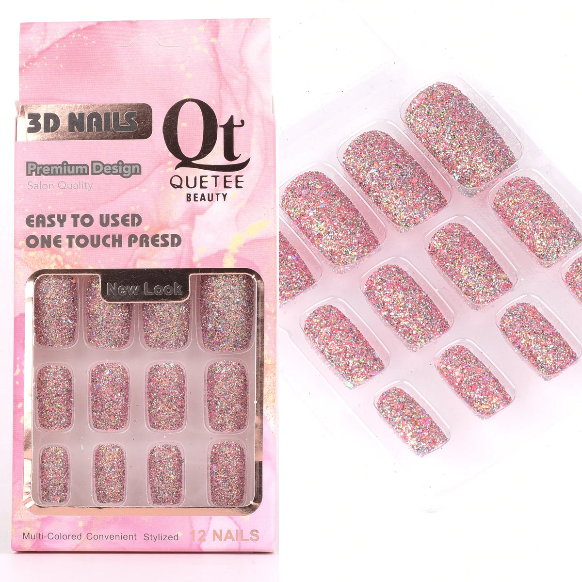 Quetee Beauty  3D Nails Premium Design Twenty Two