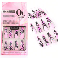 Quetee Beauty 3D Nails Premium Design Two