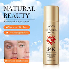 Sadoer Sunscreen Spray SPF 50 24K Gold – 150ml