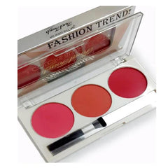 3 Color Fashion Trend Blush On Palette