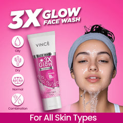 Vince 3X Glow Face Wash - 75ml