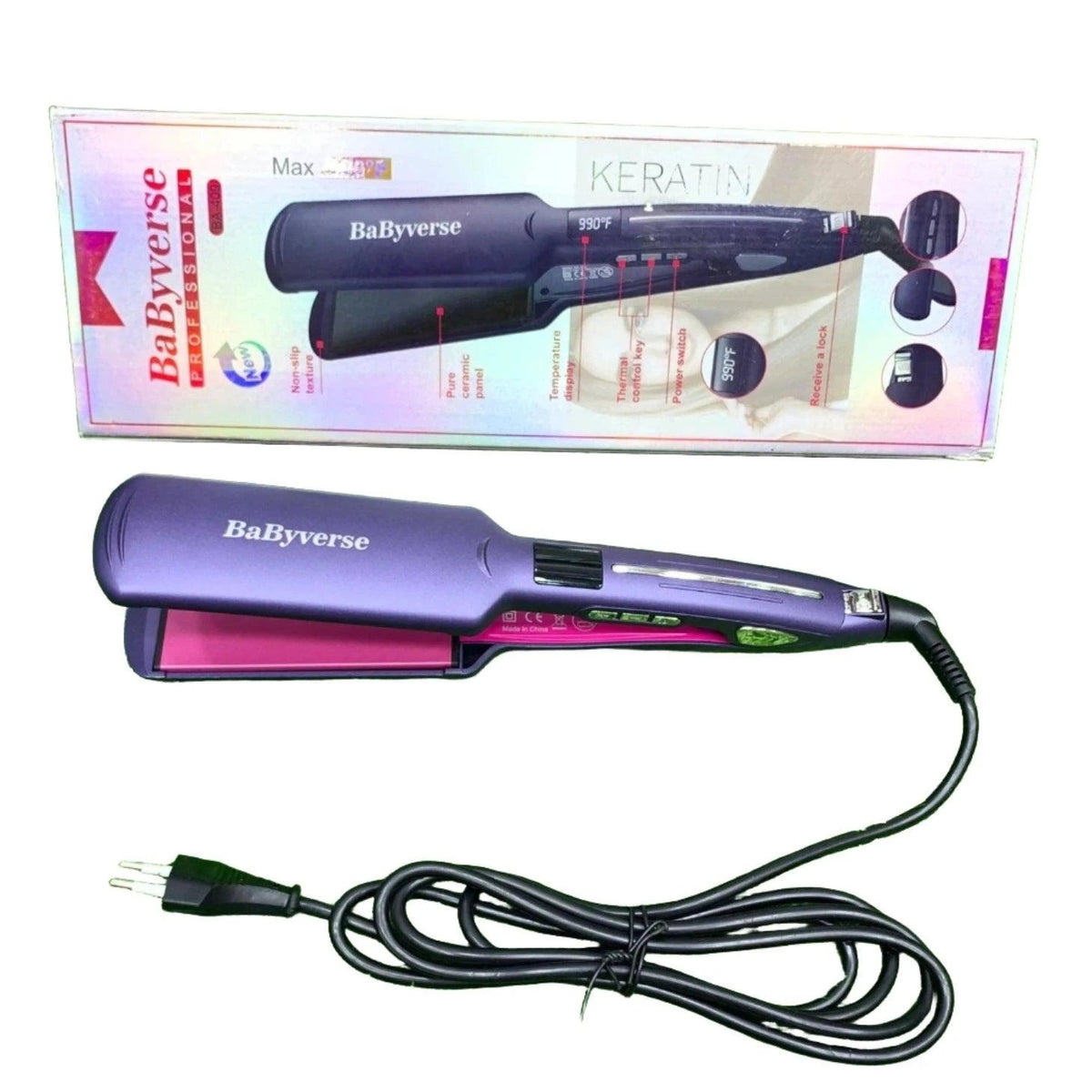 Babyverse Professional Keratin Hair Straightener 990F