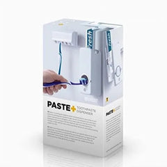 Toothpaste Dispenser + Five Toothbrush Holder Wall Mount Stand Bathtub Gear