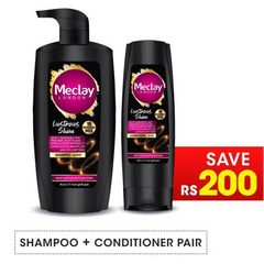 Meclay London Lustrous Shine Shampoo - 660ml + Conditioner Pair Box (Save Rupees 200)