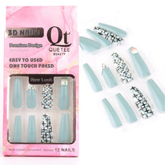Quetee Beauty 3D Nails Premium Design four