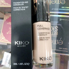 Kiko 2 in 1 foundation and concealer, superior coverage 30ml
