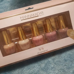 MannaKadar 5pc Nail Polish Set