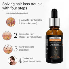Hair Growth Essential Oil Biotin Cold-Pressed DHT Blocker - 30ml