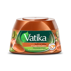 Vatika Naturals Soft & Silky Styling Hair Cream with Moroccan Argan 140ml