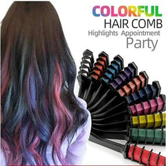 10 Pcs of Colorful Hair Dye Comb Set - Hair Chalks