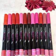 Huda Beadty Lip & Eye Color Pencil Pack Of 12