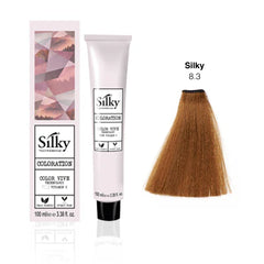 Silky 8.3 Light Golden Blonde Hair Color (100ml)