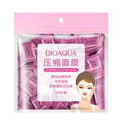 Bioaqua Compressed Facial Toffee Face Sheet Mask - 50 Pcs