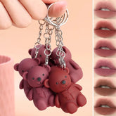 Julystar Bear Keychain Style Trendy Lip Gloss