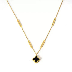 Stainless Steel Clover Double Side Chain Locket β Each