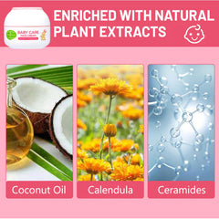Aichun Beauty Natural Baby Moisturizing Facial Cream With Coconut Oil For Dry Skin - 50g