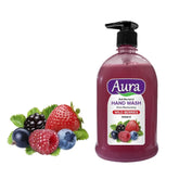 Aura Anti-Bacterial Liquid Handwash Wild Berries 500ML