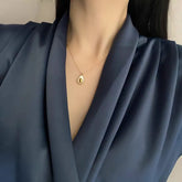 Avocado Pendant Gold Toned Necklace