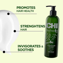 CHI Tea Tree Oil Conditioner, Paraben Free, For All Hair Types - 340ml
