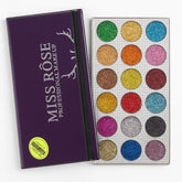 MISS ROSE 18-Color Sequin Glitter Eyeshadow Palette