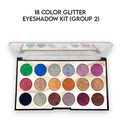 Color Institute 18 Color Glitter EyeShadow Kit