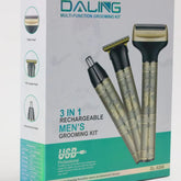 Daling DL-9266 3-in-1 Rechargeable Hair Clipper