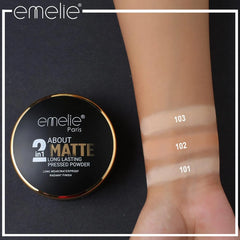 Emelie About 2 in 1 MATTE Long Lasting Pressed Powder