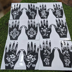 Full Hand Sticker Mehndi Child Hand Size
