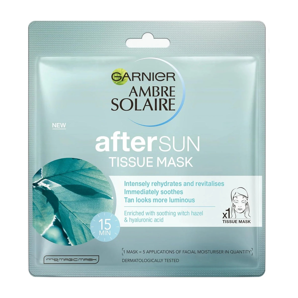 Garnier - Ambre Solaire After Sun Cooling Face Sheet Mask - 28g