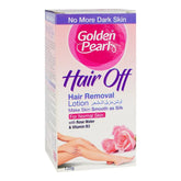 Golden Pearl Hair Off Hair Removal Lotion With Rose Water & Vitamin B3, For Normal Skin - 120g