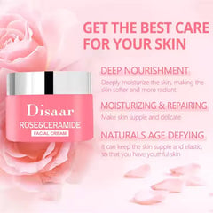 Disaar Rose Ceramide Repair and Brightening Facial Cream - 50g